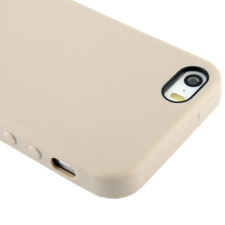 Official Design TPU with Leather Trim Case for iPhone 5 & 5