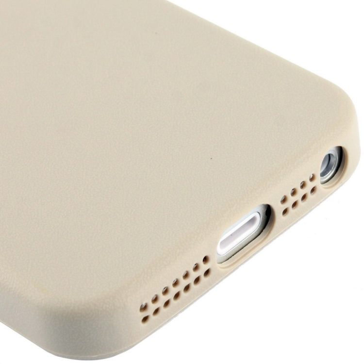 Official Design TPU with Leather Trim Case for iPhone 5 & 5