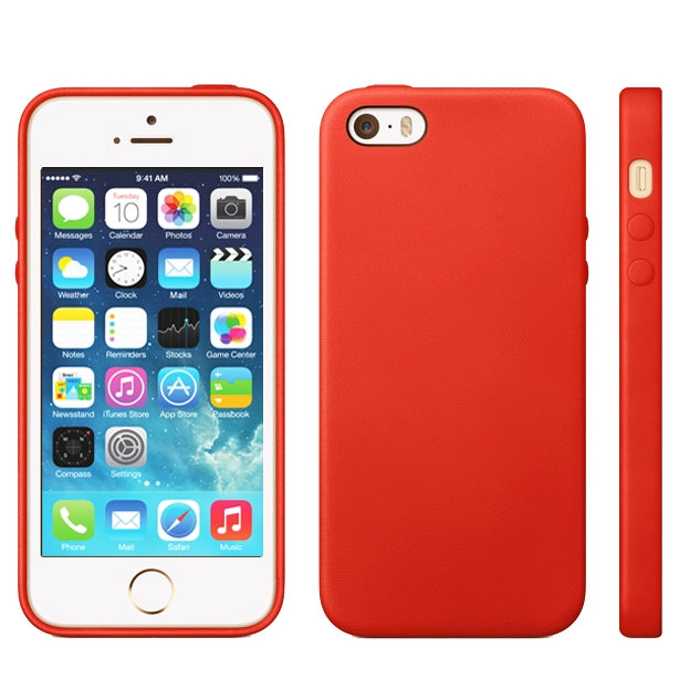 Official Design TPU with Leather Trim Case for iPhone 5 & 5