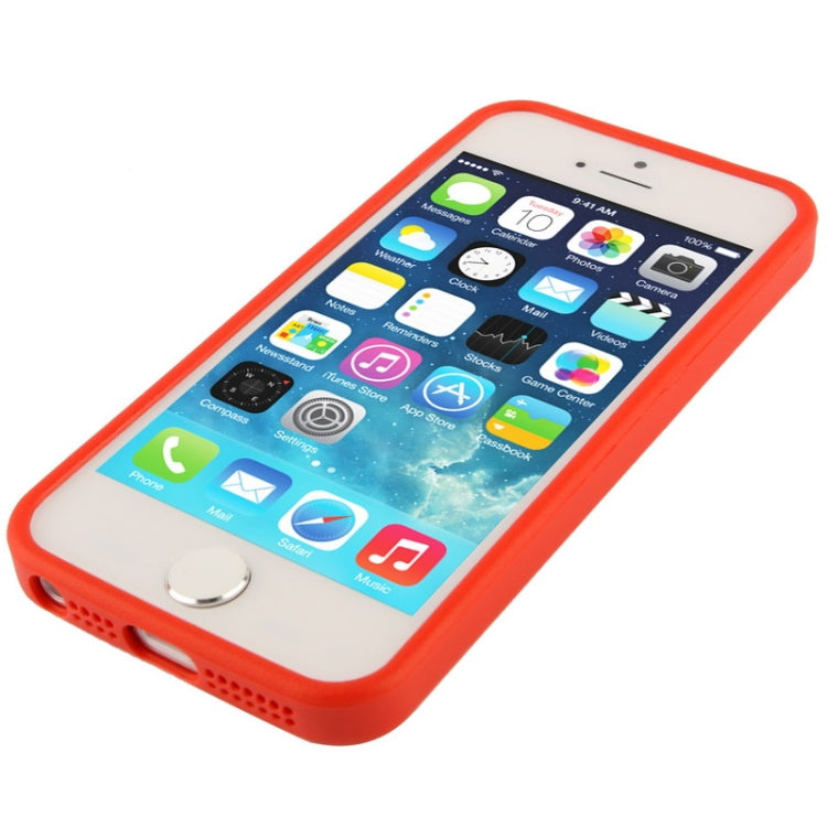Official Design TPU with Leather Trim Case for iPhone 5 & 5