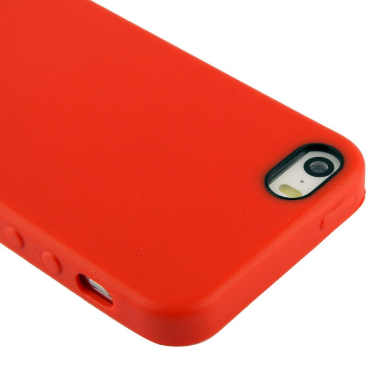 Official Design TPU with Leather Trim Case for iPhone 5 & 5