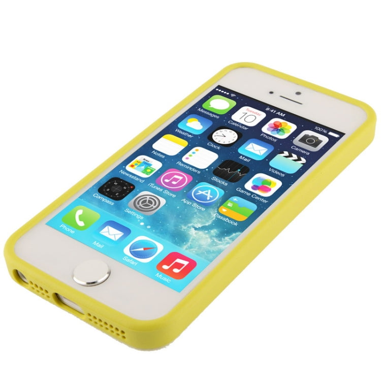 Official Design TPU with Leather Trim Case for iPhone 5 & 5