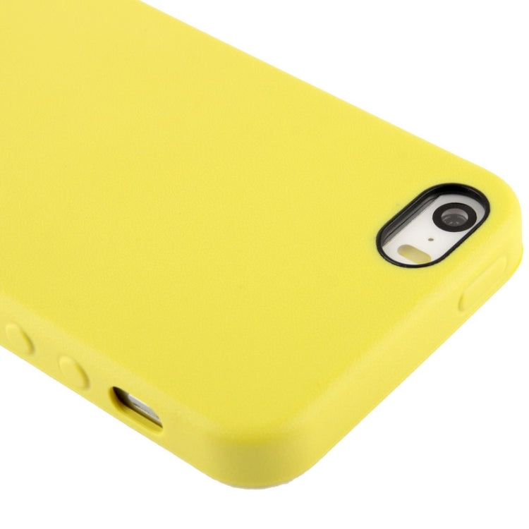 Official Design TPU with Leather Trim Case for iPhone 5 & 5