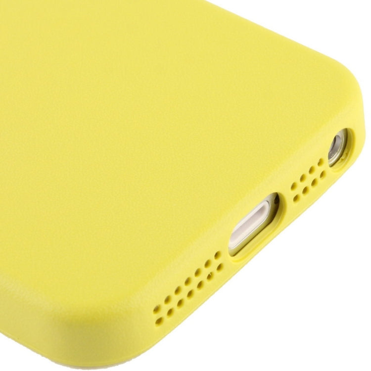Official Design TPU with Leather Trim Case for iPhone 5 & 5
