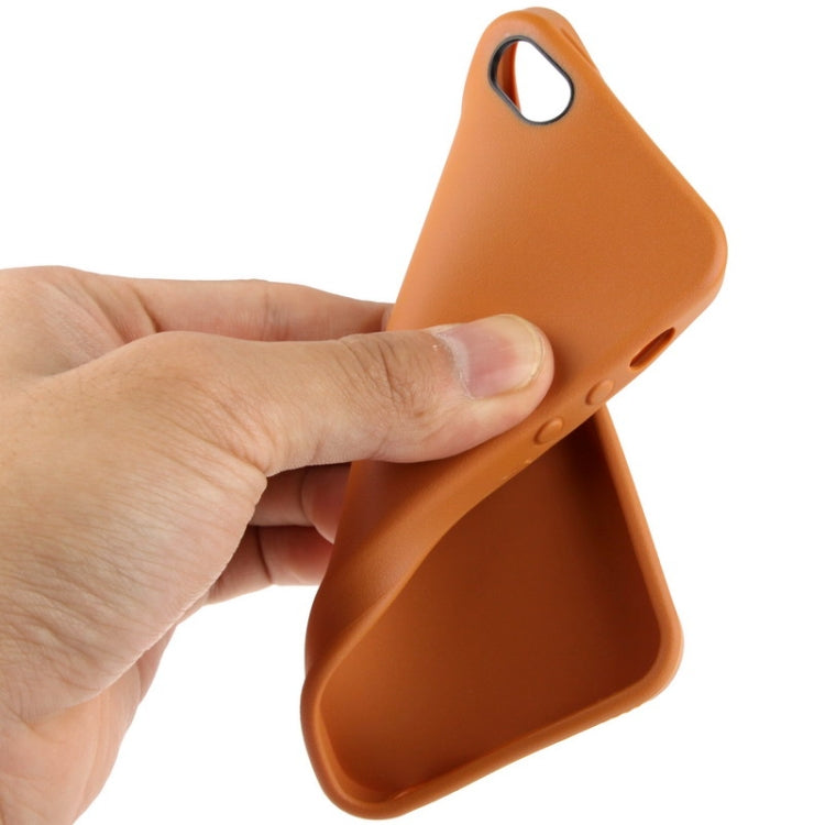 Official Design TPU with Leather Trim Case for iPhone 5 & 5