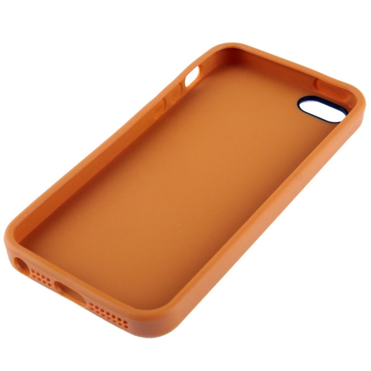 Official Design TPU with Leather Trim Case for iPhone 5 & 5