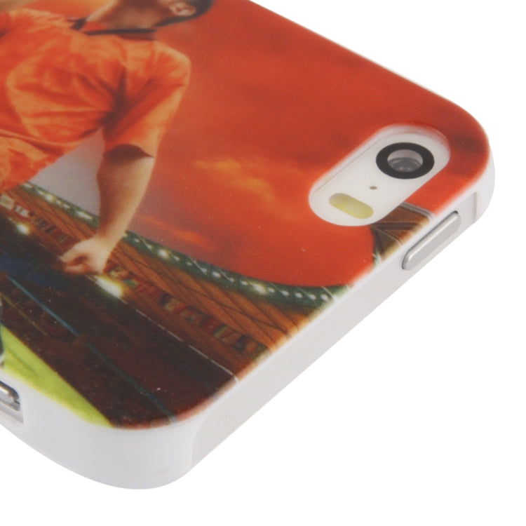 DIYLooks Footballer Pattern Plastic Protective Case for iPhone 5 & 5s & SE