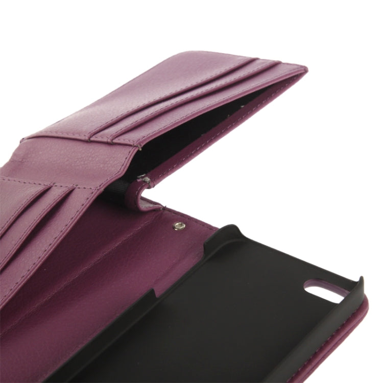 Litchi Texture Leather Case with Wallet for iPhone 5 & 5S