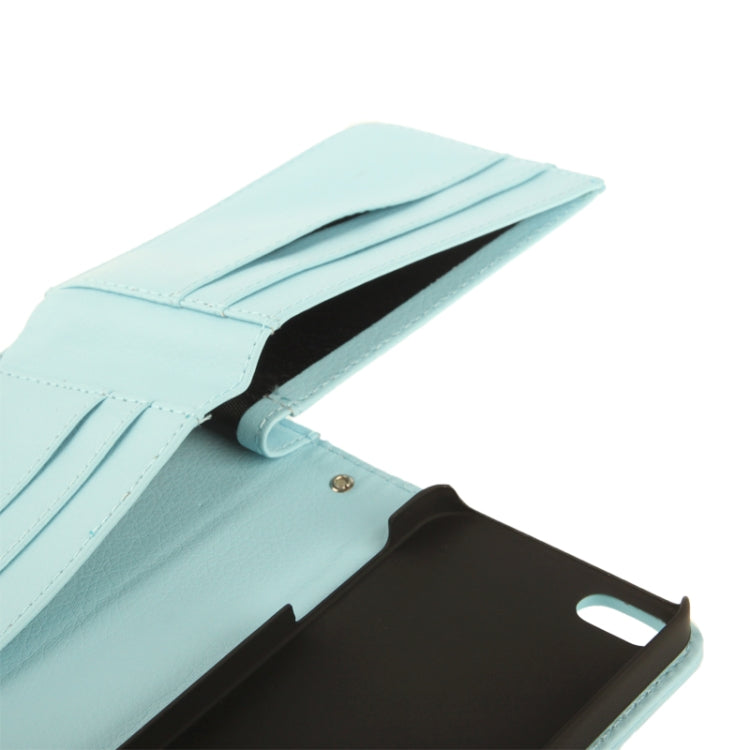 Litchi Texture Leather Case with Wallet for iPhone 5 & 5S