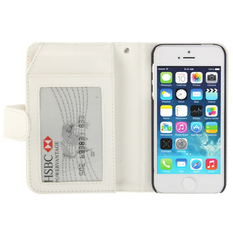 Litchi Texture Leather Case with Wallet for iPhone 5 & 5S