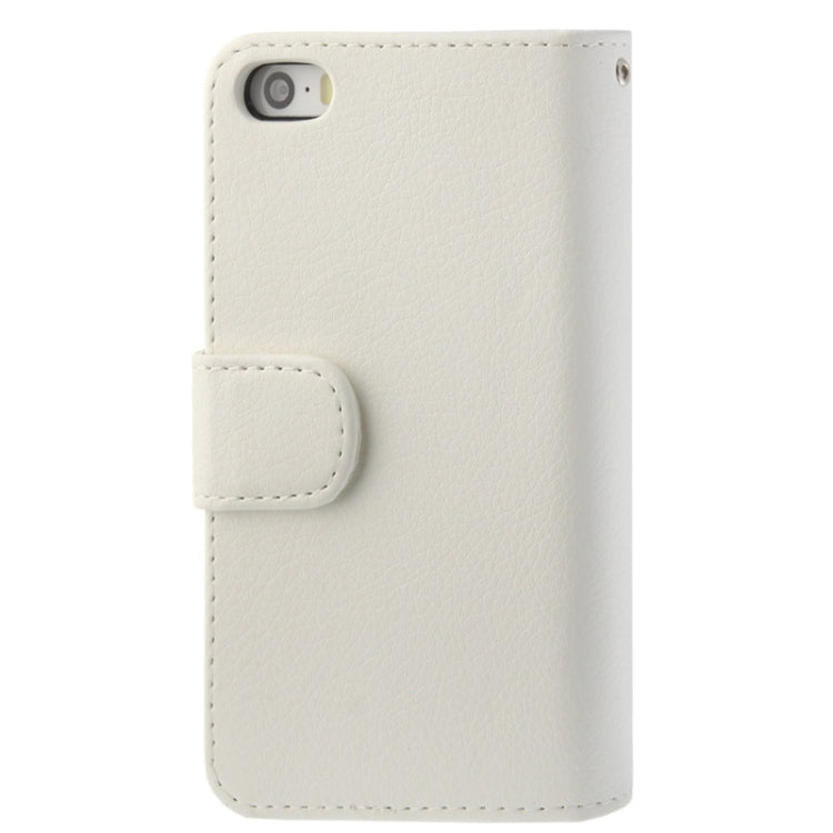 Litchi Texture Leather Case with Wallet for iPhone 5 & 5S