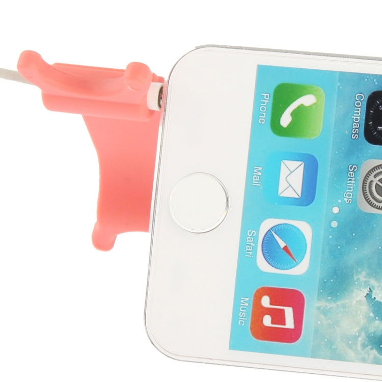 Earphone Winding Device and Phone Stent in for iPhone 5 & 5C & 5S / iPod touch