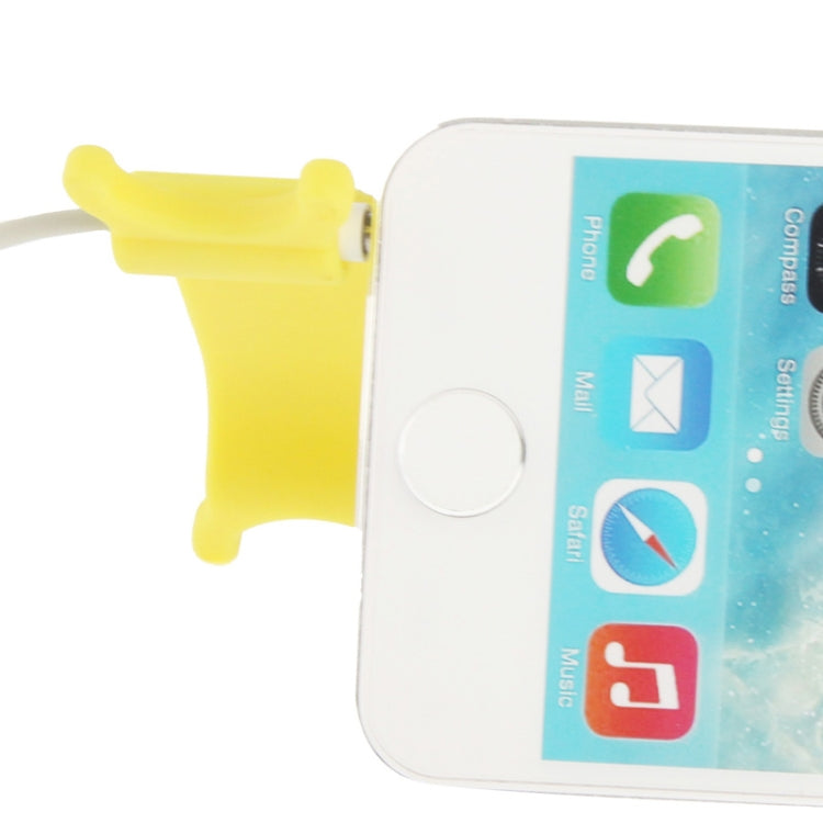 Earphone Winding Device and Phone Stent in for iPhone 5 & 5C & 5S / iPod touch