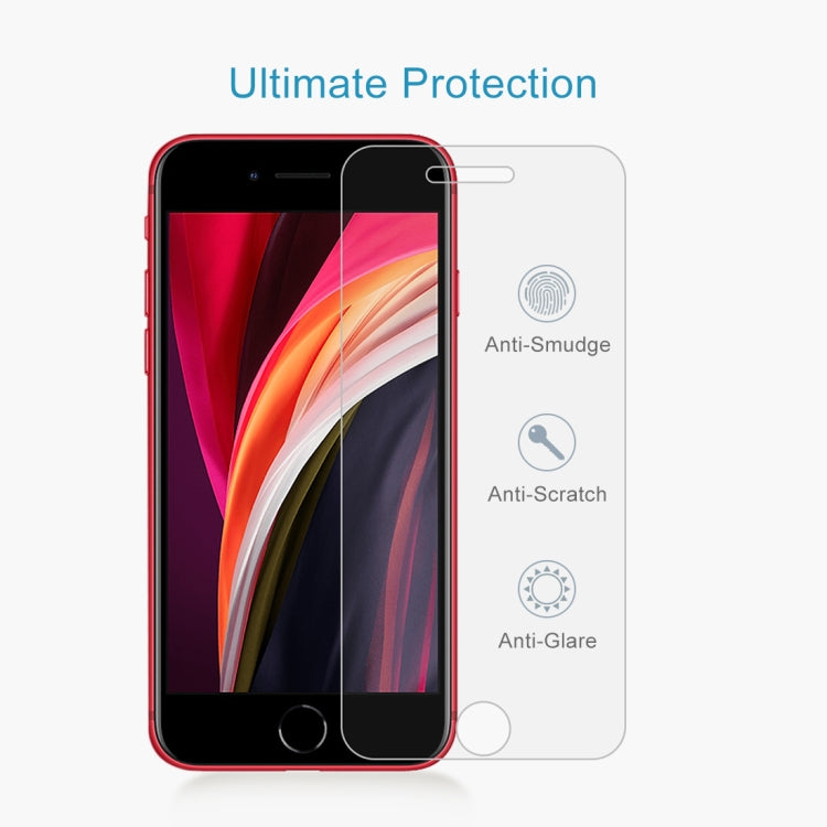 50 PCS for iPhone SE & 5 & 5S & 5C 0.26mm 9H Surface Hardness 2.5D Explosion-proof Tempered Glass Film, No Retail Package
