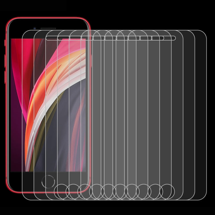 50 PCS for iPhone SE & 5 & 5S & 5C 0.26mm 9H Surface Hardness 2.5D Explosion-proof Tempered Glass Film, No Retail Package