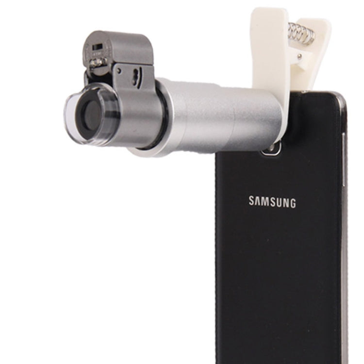 200X Zoom Digital Mobile Phone Microscope Magnifier with LED Light & Clip for Galaxy Note III / N9000 / i9500 / iPhone 5 & 5S & 5C