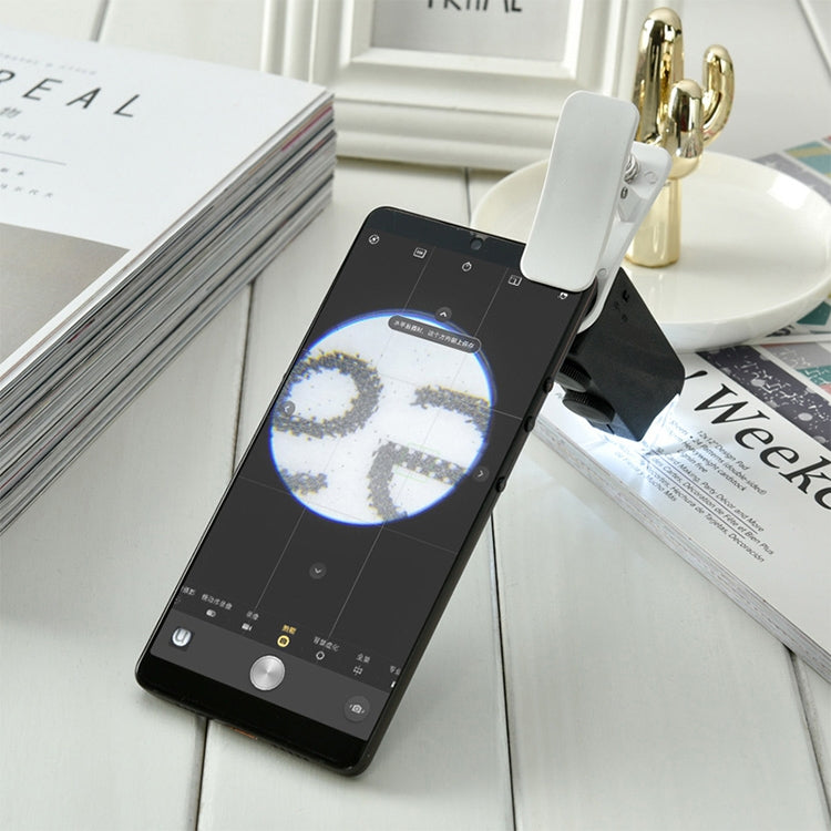 60-100X Zoom Digital Mobile Phone Microscope Magnifier with LED Light & Clip for Galaxy Note III / N9000 / i9500 / iPhone 5 & 5S & 5C