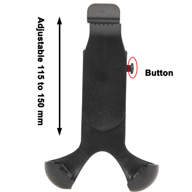 5V 2A Universal 360 Degree Rotatable Car Mount with 2 USB Charger, Adjustable Width: 115-150mm, For iPhone, Galaxy, Huawei, Xiaomi, LG, HTC and Other Smart Phones(Black)