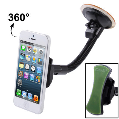 CT-805 Mini Universal Stick Windshield Car Mount Holder for iPhone 5 / iPhone 4 & 4S / iPad mini 1 / 2 / 3 / New iPad / Samsung / HTC / Nokia / Other 2.5-10 inch Tablet PC, Support 360 Degree Rotation