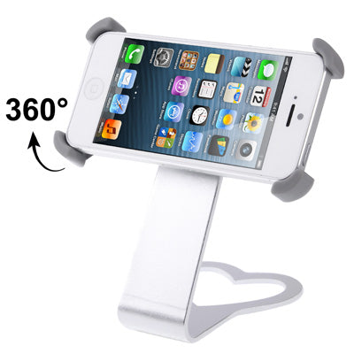 Aluminum Stand Holder for iPhone 5, Support 360 Degree Rotation