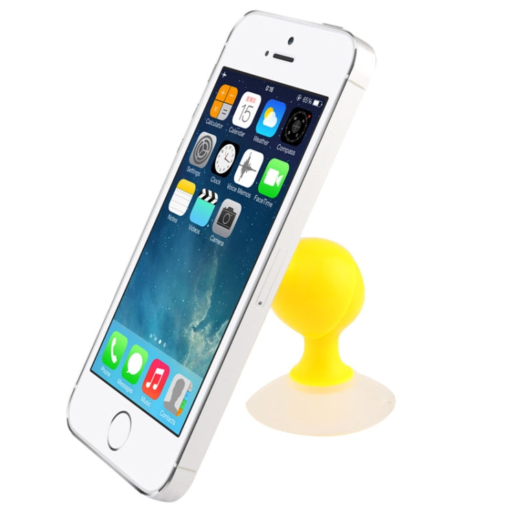 iStand 270 Degrees Rotating Universal Convenient Desktop Suck Holder for iPhone 5 & 5S & 5S, iPad Air / iPad mini Retina / Galaxy S6 / S5 / S4 and Other Mobile Phone / Tablet(Yellow)