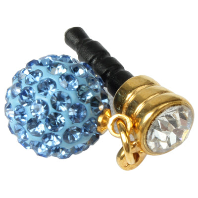 Fashion Ball Style Diamond Anti-dust Plug for iPhone 5/iPhone 4 & 4S/New iPad(iPad 3)/iPad 2/iPad/iPod