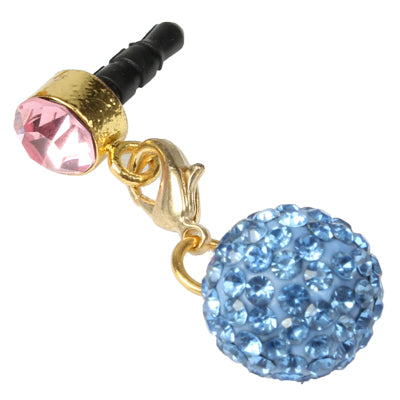 Fashion Ball Style Diamond Anti-dust Plug for iPhone 5/iPhone 4 & 4S/New iPad(iPad 3)/iPad 2/iPad/iPod