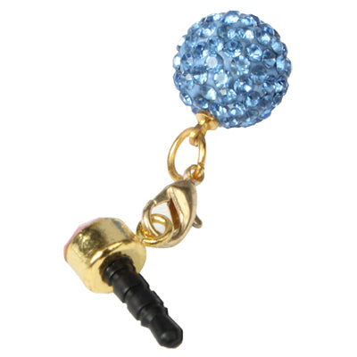 Fashion Ball Style Diamond Anti-dust Plug for iPhone 5/iPhone 4 & 4S/New iPad(iPad 3)/iPad 2/iPad/iPod