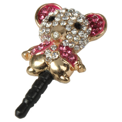 Fashion Mouse Style Diamond Anti-dust Plug for iPhone 5/iPhone 4 & 4S/New iPad(iPad 3)/iPad 2/iPad/iPod