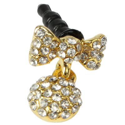 Fashion Bowknot Style Diamond Anti-dust Plug for iPhone 5/iPhone 4 & 4S/New iPad(iPad 3)/iPad 2/iPad/iPod