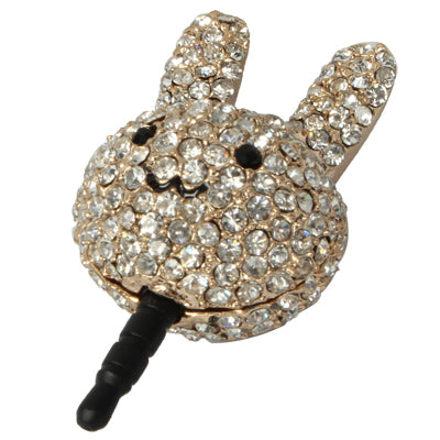 Fashion Rabbit Style Diamond Anti-dust Plug for iPhone 5/iPhone 4 & 4S/New iPad(iPad 3)/iPad 2/iPad/iPod