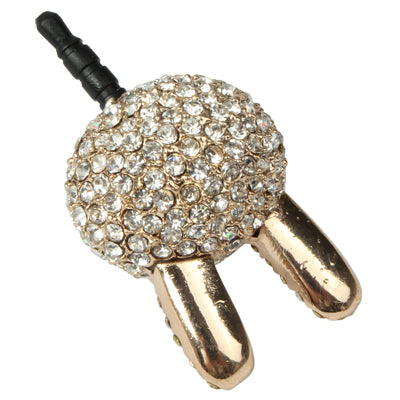 Fashion Rabbit Style Diamond Anti-dust Plug for iPhone 5/iPhone 4 & 4S/New iPad(iPad 3)/iPad 2/iPad/iPod
