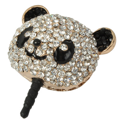 Fashion Panda Style Diamond Anti-dust Plug for iPhone 5/iPhone 4 & 4S/New iPad(iPad 3)/iPad 2/iPad/iPod