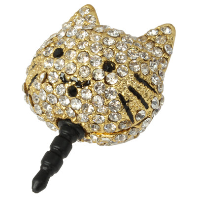 Fashion Cat Style Diamond Anti-dust Plug for iPhone 5/iPhone 4 & 4S/New iPad(iPad 3)/iPad 2/iPad/iPod