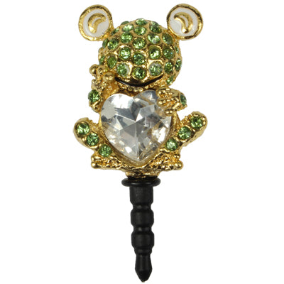 Fashion Frog Style Diamond Anti-dust Plug for iPhone 5/iPhone 4 & 4S/New iPad(iPad 3)/iPad 2/iPad/iPod