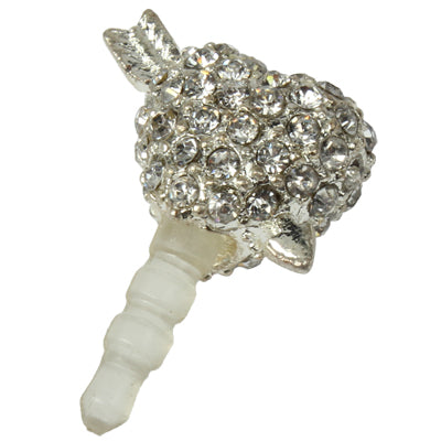 Fashion Heart Style Diamond Anti-dust Plug for iPhone 5/iPhone 4 & 4S/New iPad(iPad 3)/iPad 2/iPad/iPod