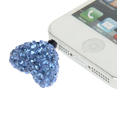 Heart Style Diamond Anti-dust Plug for iPhone 5/ iPhone 4 & 4S/ iPad/ iPod