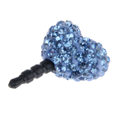 Heart Style Diamond Anti-dust Plug for iPhone 5/ iPhone 4 & 4S/ iPad/ iPod