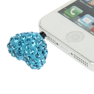 Heart Style Diamond Anti-dust Plug for iPhone 5/ iPhone 4 & 4S/ iPad/ iPod