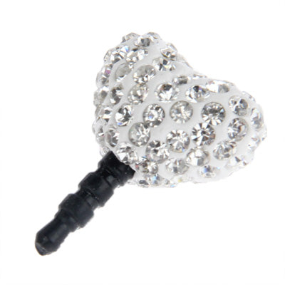 Heart Style Diamond Anti-dust Plug for iPhone 5/ iPhone 4 & 4S/ iPad/ iPod