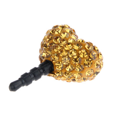 Heart Style Diamond Anti-dust Plug for iPhone 5/ iPhone 4 & 4S/ iPad/ iPod
