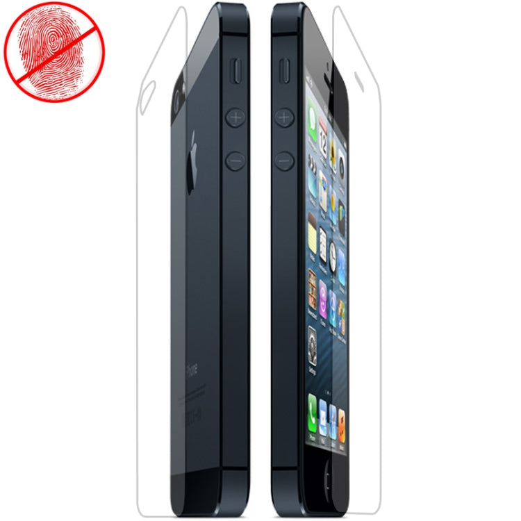 High Quality 2 in 1 (Front Screen + Back Cover) Anti Glare LCD Screen Protector for iPhone 5 (Japan Materials)