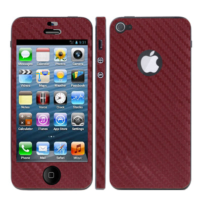 Full Housing Carbon Fiber Skin Sticker for iPhone 5