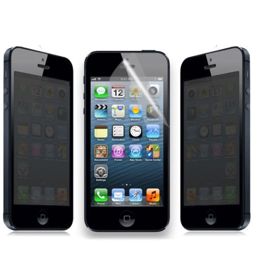 2 Way 180 Degree Privacy Anti Glare, Anti-ultraviolet LCD Screen Protector for iPhone 5/5S/5C (LG Materials)