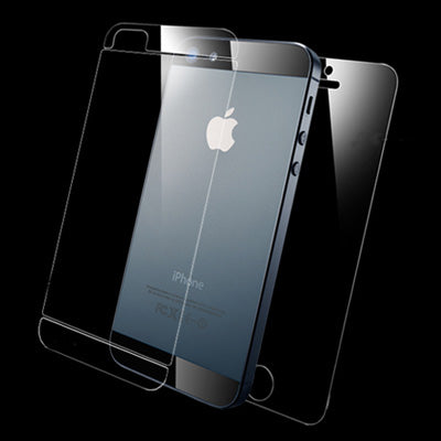 2 in 1 (Front Screen + Back Cover) Clear LCD Screen Protector for iPhone 5