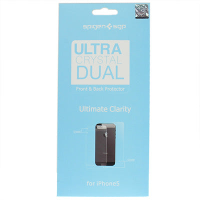 2 in 1 (Front Screen + Back Cover) Clear LCD Screen Protector for iPhone 5