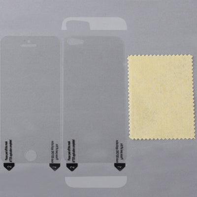 High Quality 4 in 1 Clear LCD Front and Back Screen Protector with Upper and Lower Lens Protector for iPhone 5 (Japan Materials)(Transparent)