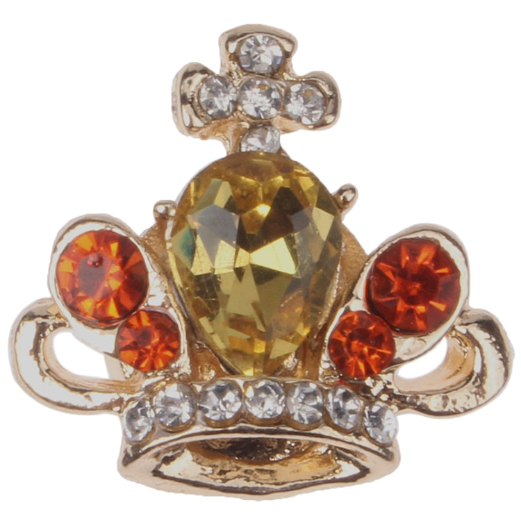 Crown Style Metal & Crystal Home Botton Sticker for iPad / iTouch / iPhone