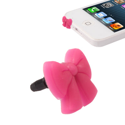 Bowknot Style Plastic Anti-dust Plug for iPhone 5/ iPhone 4 & 4S/ iPad/ iPod/ Other Mobile Phone