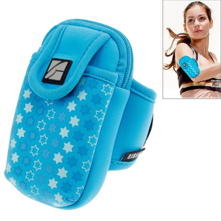 Fashionable Arm Band Case for iPhone 5 & 5C & 5S / iPhone 4 & 4S(Blue)